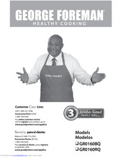 George Foreman GR0160RQ Use And Care Book Manual