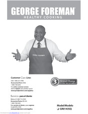 George Foreman GR0143SQ Use And Care Book Manual