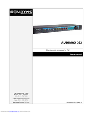 Solidyne AUDIMAX 362 User Manual