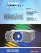 Eiki Multimedia Projector LC-XG400 Specifications