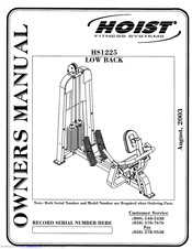 Hoist Fitness HS1225 Owner's Manual