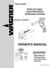 WAGNER Stati-Kit 2000 0292003 Owner's Manual