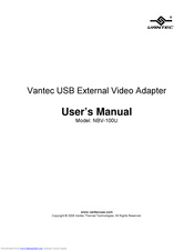Vantec NBV-100U User Manual