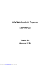 Ecs MINI Wireless LAN Repeater User Manual