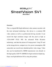 Easypix StreetVision SV1 User Manual