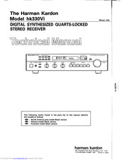 Harman Kardon hk330 Vi Technical Manual