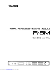 Roland R-8M Owner's Manual