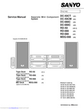 Sanyo DC-X8CT Service Manual