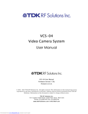 TDK VCS-04 User Manual