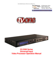 TV One C2-3350 Operation Manual