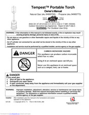 Travis Industries Tempest Portable Torch Owner's Manual