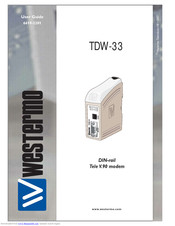 Westermo TDW-33 User Manual