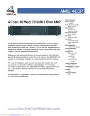 AUSTRALIAN MONITOR AMIS480P Specifications