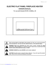 Vendor SHWALL-35 Owner's Manual