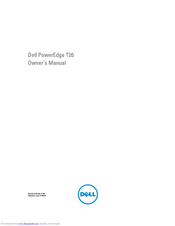 Dell PowerEdge T20 Owner's Manual