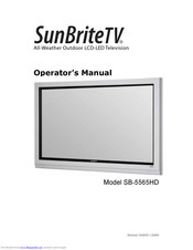 SunBriteTV SB-5560HD Operator's Manual
