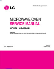 LG MS-2384BL Service Manual
