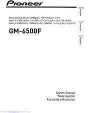 Pioneer GM-6500F Owner's Manual