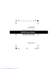 Optimus 12-792 Owner's Manual