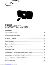 iLive 1S208B El Instruction Manual