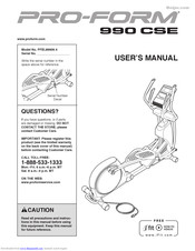 Pro-Form PFEL89909.4 User Manual