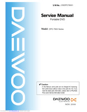 Daewoo DPC-7400 Series Serivce Manual
