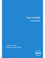 Dell P1914S User Manual