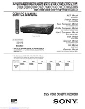 Sony SLV-E580EE Service Manual