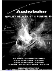 AudioBahn ACS2068N Operating Insructions
