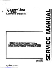 Electro-Voice Electronic Crossover XEQ-3 Service Manual