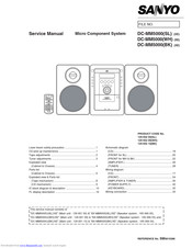 Sanyo DC-MM5000WH (XE) Service Manual