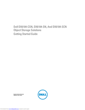 Dell PowerVault DX6104-SCN Getting Started Manual