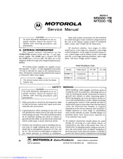 Motorola M7000-155 Service Manual