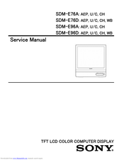 Sony SDM-E96A Service Manual