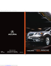 Acura 2012 MDX Manual