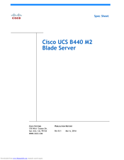 Cisco UCS B440 M2 Spec Sheet