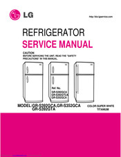 LG GR-S392GTCA Service Manual
