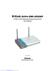 D-Link AirPro DWL-6000AP User Manual