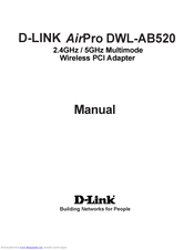 D-Link AirPro DWL-AB520 Manual