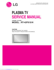 LG RT-42PX10 Service Manual
