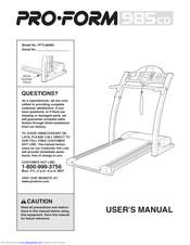 ProForm PFTL98582 User Manual