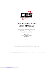 CES GPS-207 User Manual