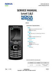 Nokia 6500 classic RM-265 Service Manual