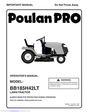 Poulan Pro BB185H42LT Operator's Manual