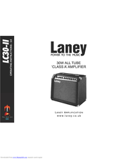 Laney LC30-II Operating Instructions Manual