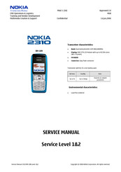Nokia 2310 RM-189 Service Manual