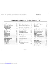 Chevrolet Cruse 2014 Owner's Manual