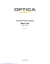 Optica P218Z Menu Tree