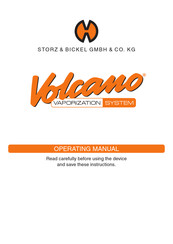 Storz & Bickel GMBH Volcano Operating Manual