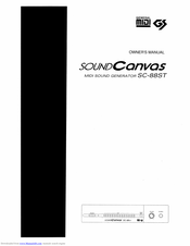 Roland Sound Canvas SC-88ST Owner's Manual